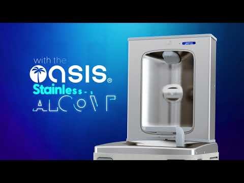 Retrofit Dispozitiv de Umplere Sticle Fără Contact OASIS cu Nișă din Oțel Inoxidabil